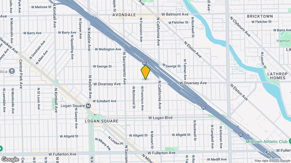 2848-50 W.Diversey Mapa y Detalles de la Ubicación