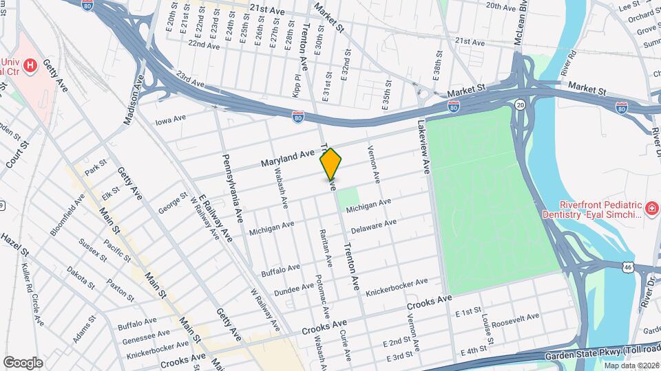 260 Trenton Ave Map and Location Details