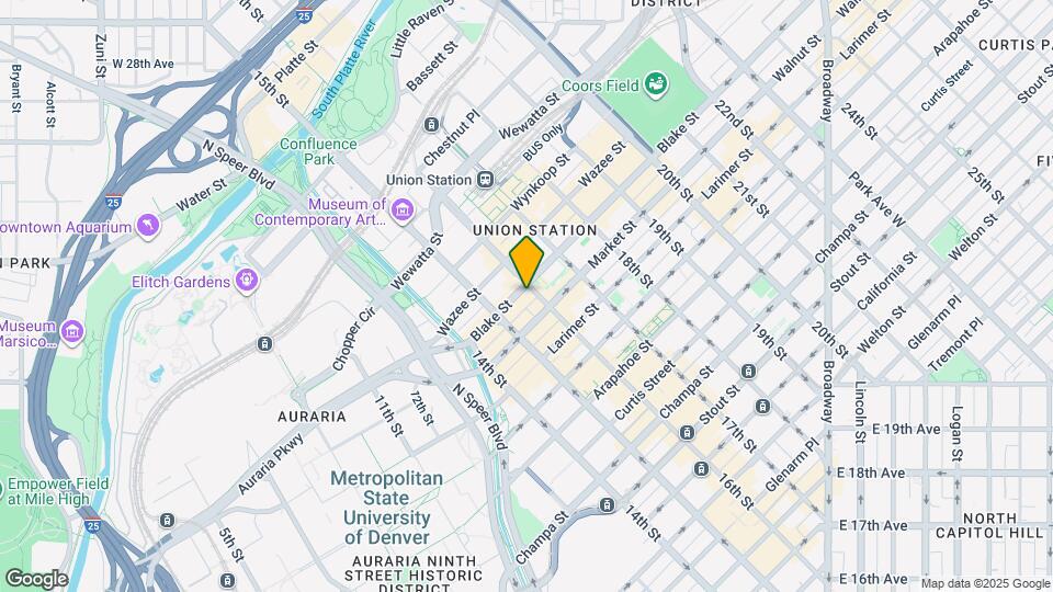 1560 Blake St Map and Location Details