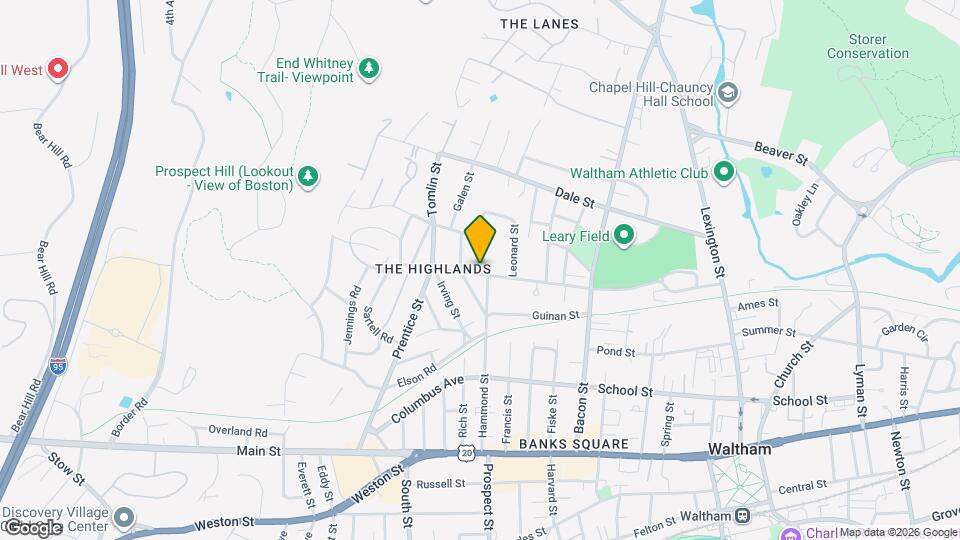 105 Plympton St Map and Location Details