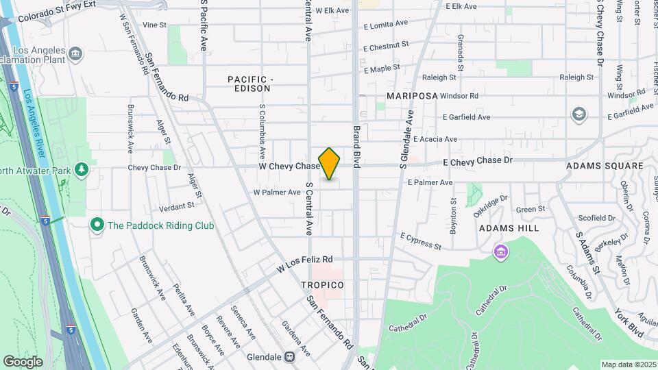 205 W Palmer Ave Map and Location Details