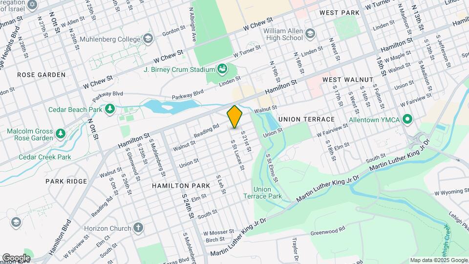 2110 Walnut St Map and Location Details