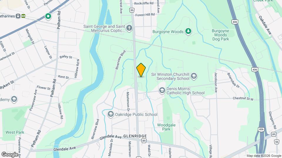 215 Glenridge Ave Map and Location Details