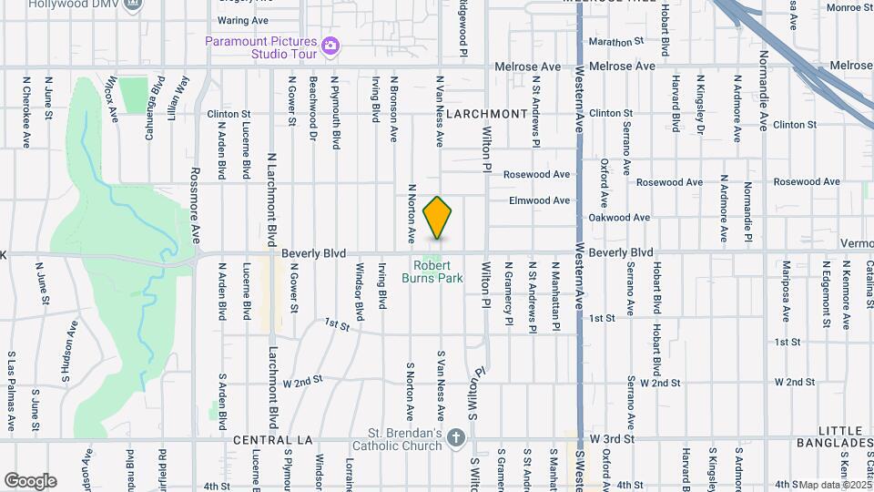 Beverly Boulevard Map and Location Details