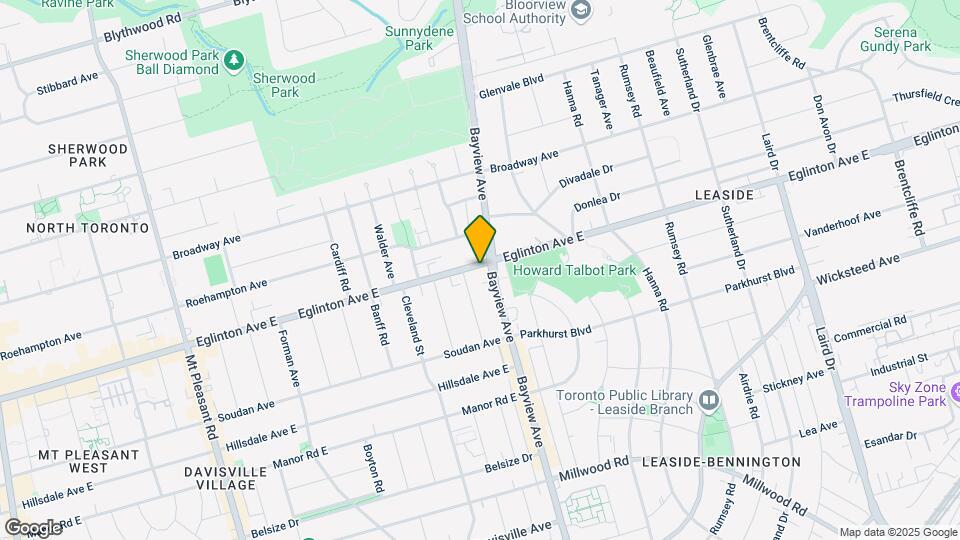 605-972 EGLINTON Ave Map and Location Details