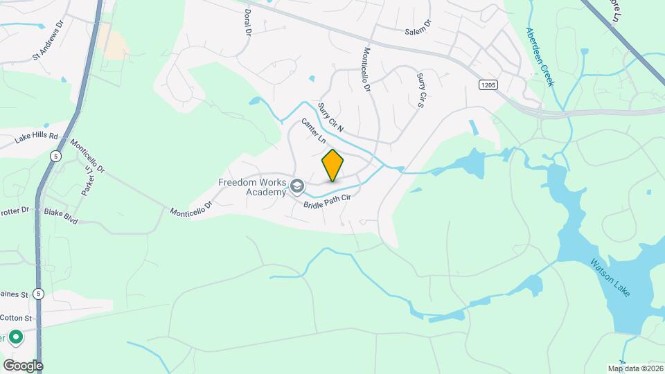 980 Monticello Dr Map and Location Details