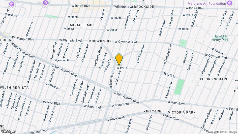 1155 S Citrus Ave Map and Location Details