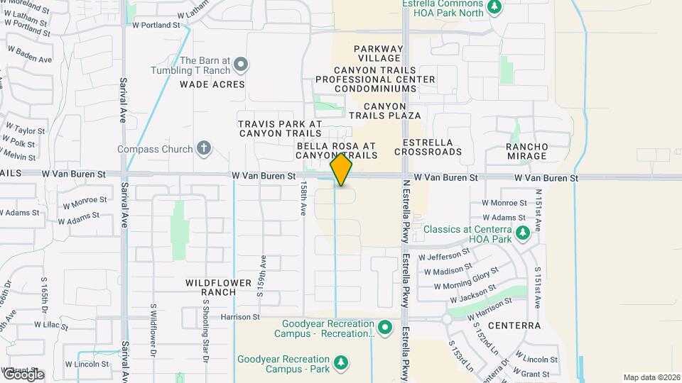 15689 W Woodlands Ave Mapa y Detalles de la Ubicación