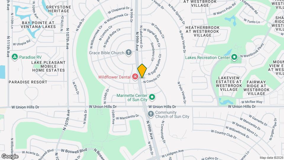 18838 N Lakeforest Dr Mapa y Detalles de la Ubicación