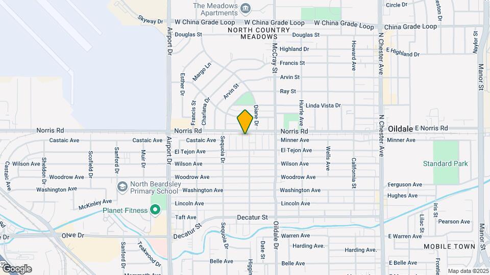1401 Yosemite Dr Map and Location Details