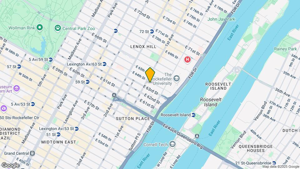 402-404 E 64th St Map and Location Details