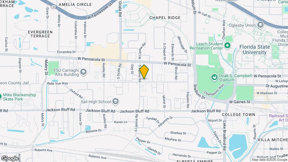 1864 Belle Vue Way Map and Location Details