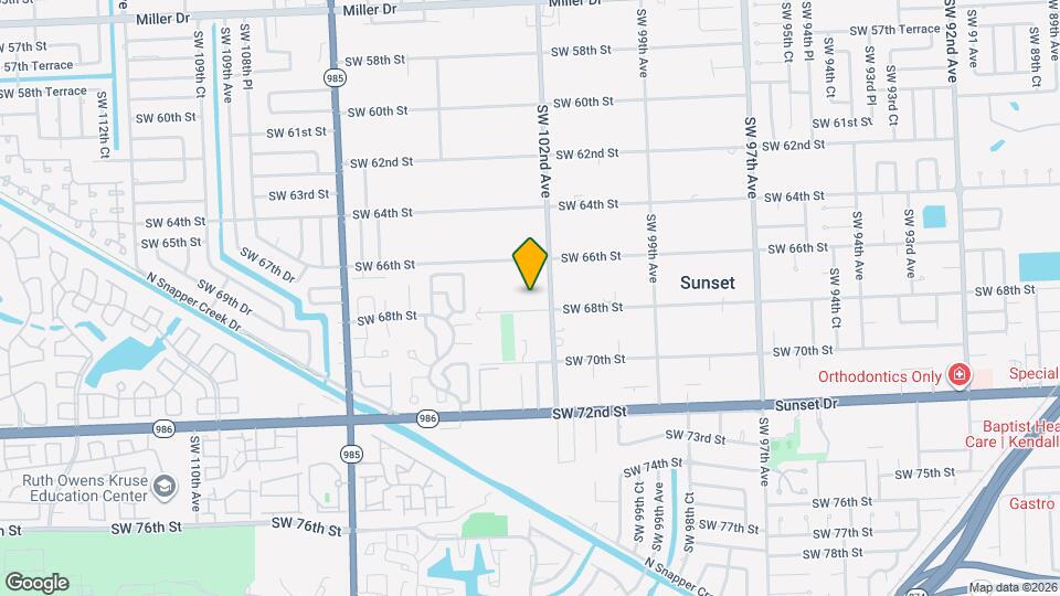 10245 SW 68th St Map and Location Details