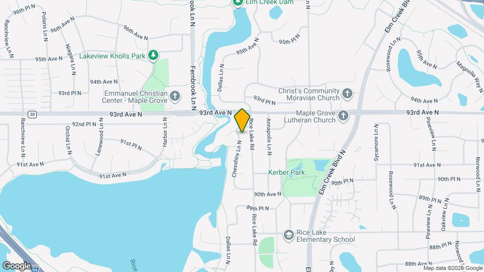 9240 Chesshire Ln N Map and Location Details