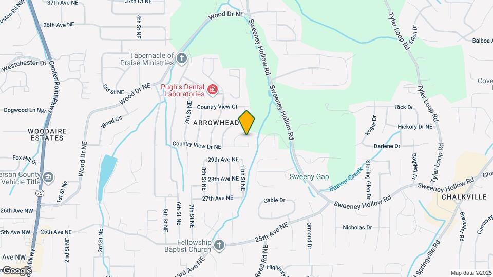2827 Arrowhead Cir NE Map and Location Details