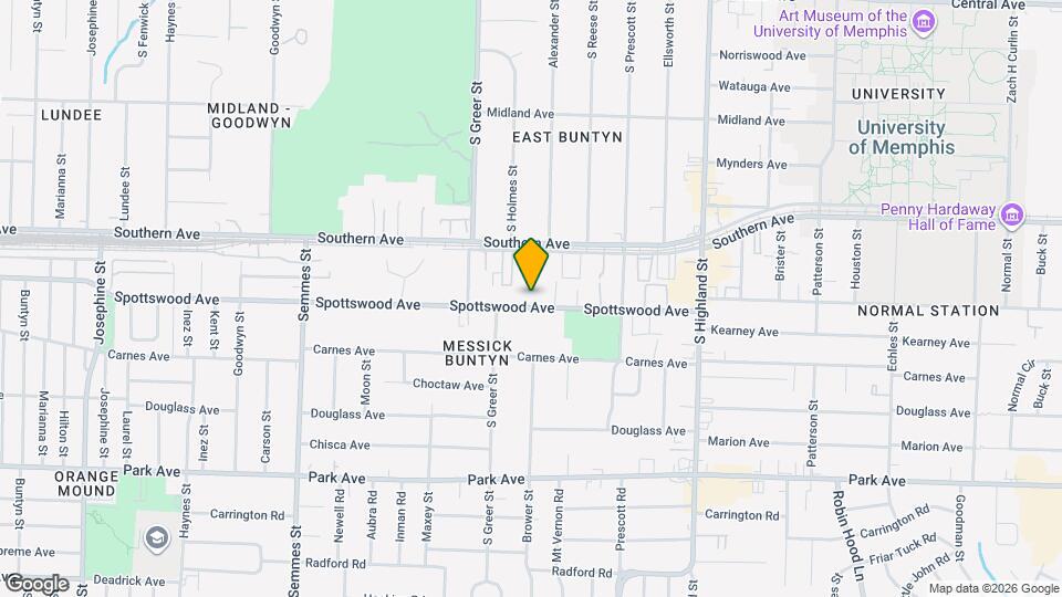 3298 Spottswood Ave Map and Location Details