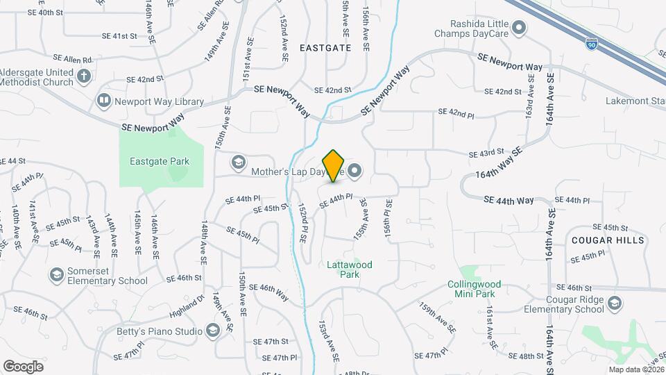 15313 SE 43rd Pl Map and Location Details