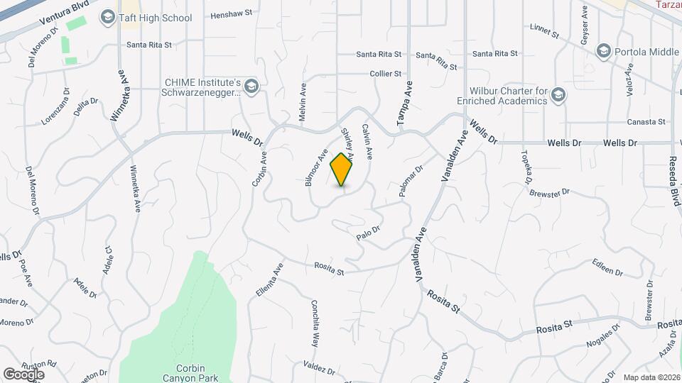 4965 Calvin Ave Map and Location Details