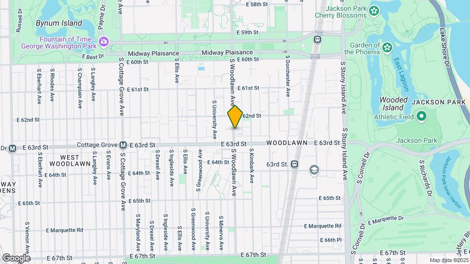 6233 S Woodlawn Ave Map and Location Details
