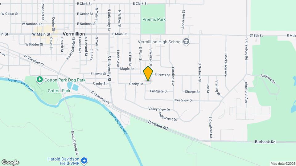 828 Canby St Map and Location Details