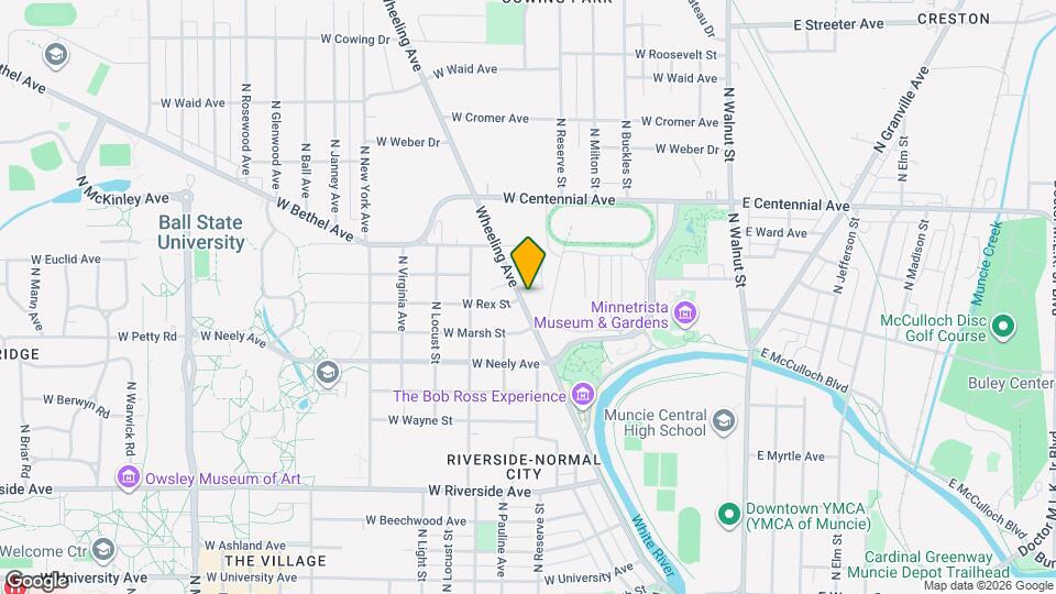 1400 Wheeling Ave, Unit A Mapa y Detalles de la Ubicación