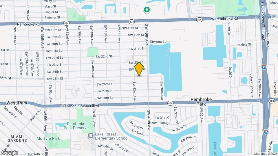 4130 SW 25th St Mapa y Detalles de la Ubicación
