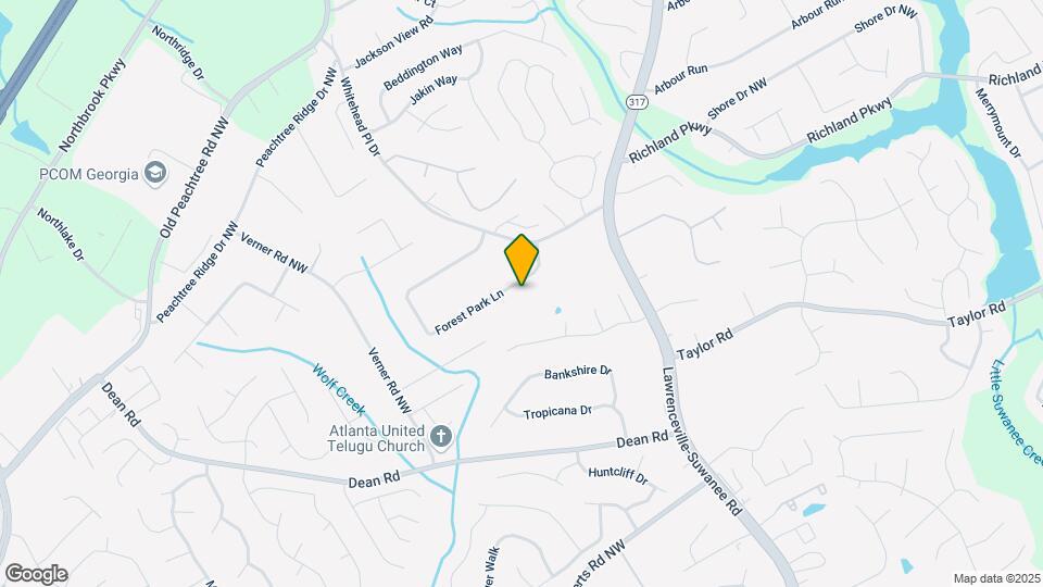 1011 Forest Park Ln Map and Location Details