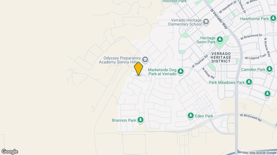 21380 W Monte Vista Rd Mapa y Detalles de la Ubicación