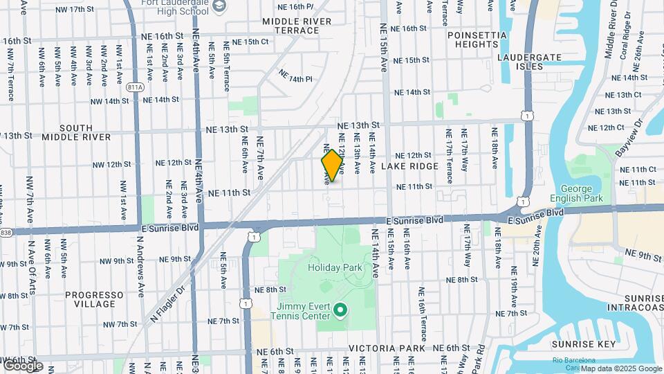 1100 NE 11th Ave Mapa y Detalles de la Ubicación
