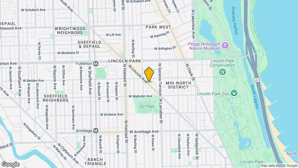 2271 N Lincoln Ave Map and Location Details