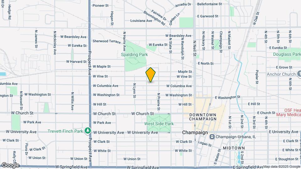 410 W Columbia Ave, Unit #1 Map and Location Details