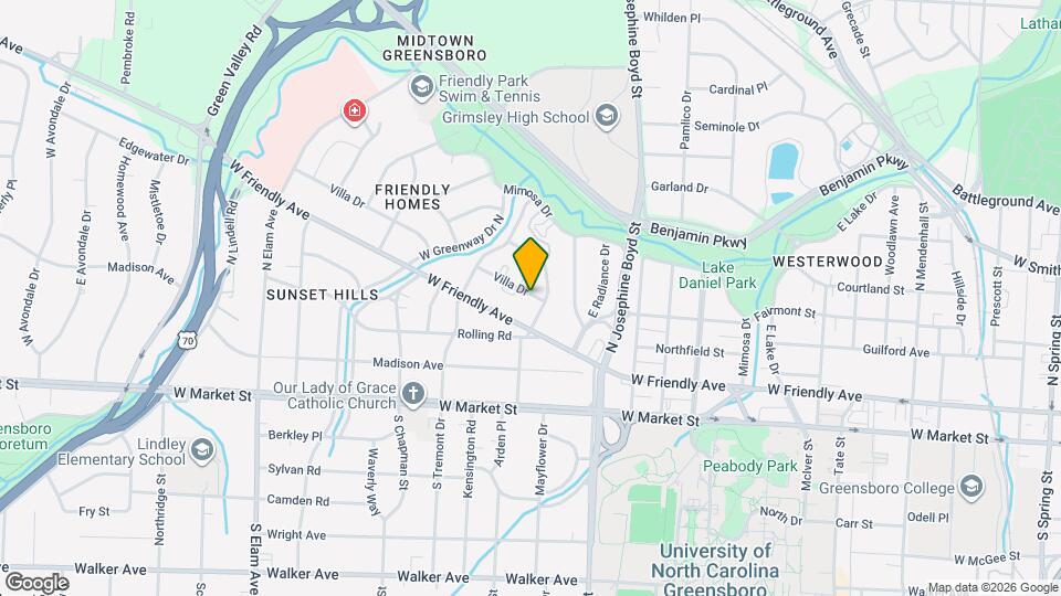 1805 Villa Dr, Unit 1805 Map and Location Details