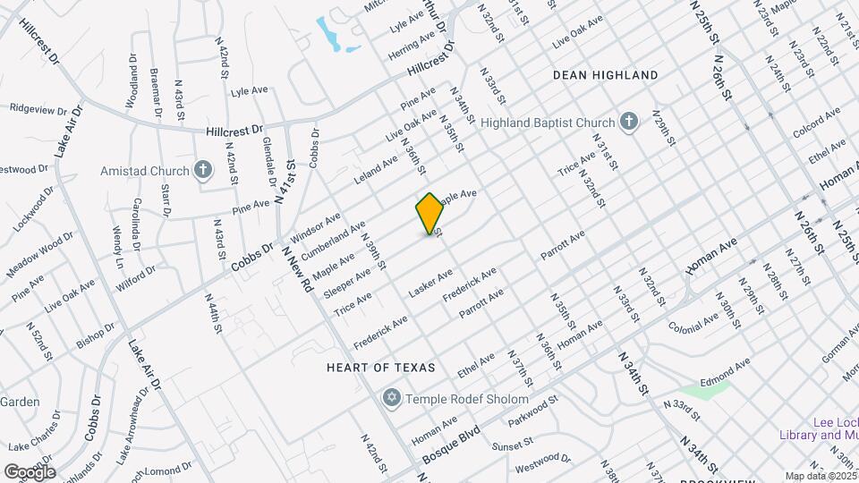 3708 Sleeper Ave Map and Location Details