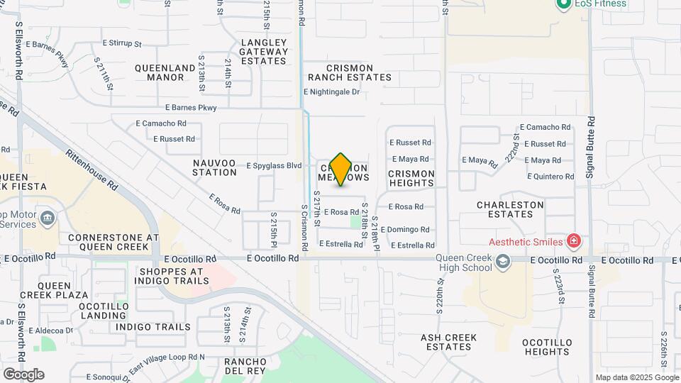 21748 E Escalante Rd Map and Location Details