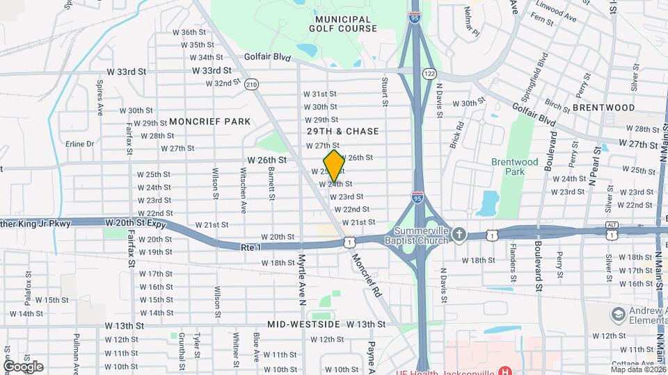 1216 W 24th St Map and Location Details