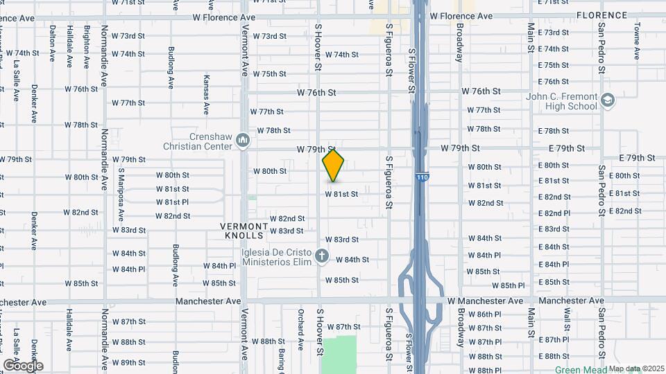 721 W 81st St Mapa y Detalles de la Ubicación