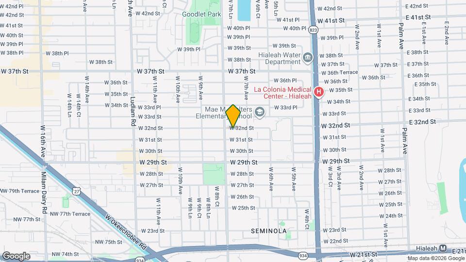 734 W 32nd St Map and Location Details