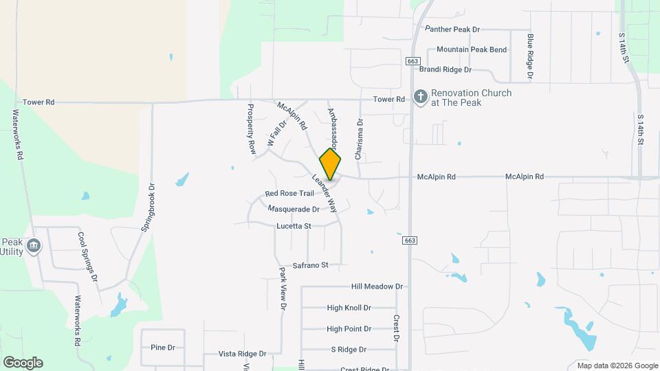 5422 Leander Way Map and Location Details