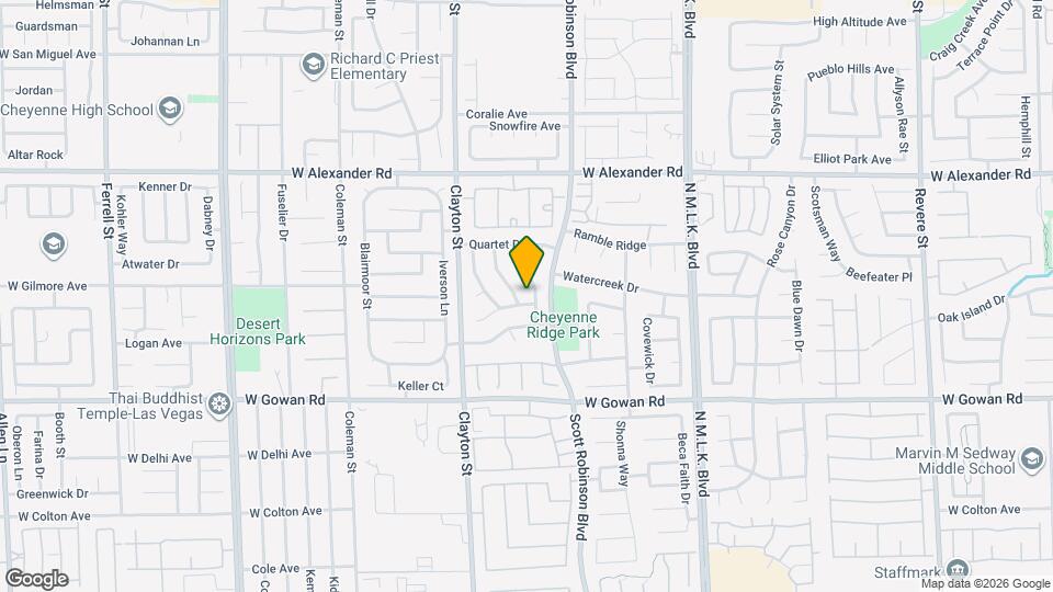 1832 Fan Fare Dr Mapa y Detalles de la Ubicación
