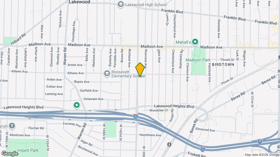 2127 Bunts Rd, Unit First Floor Map and Location Details