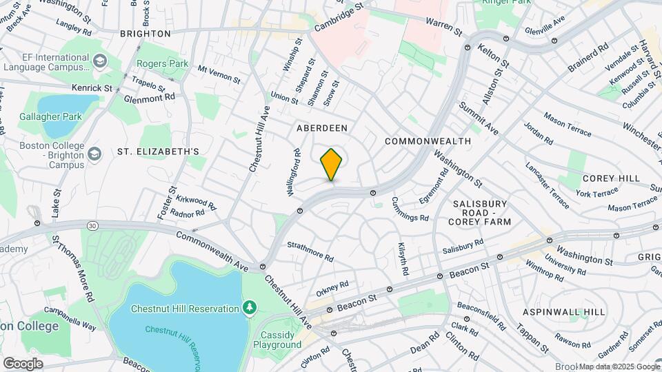 1729 Commonwealth Ave, Unit 89-3 Map and Location Details