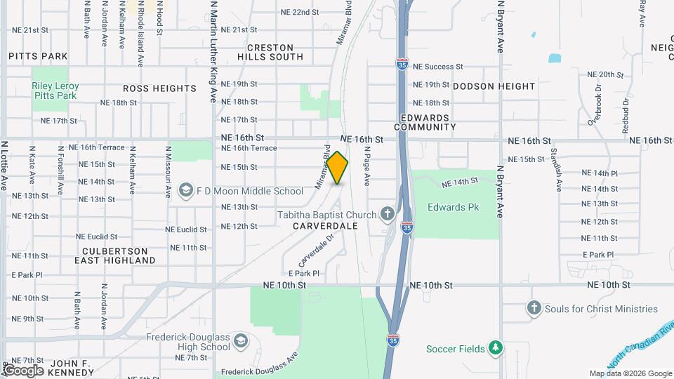 1321 Bellevidere Dr Map and Location Details