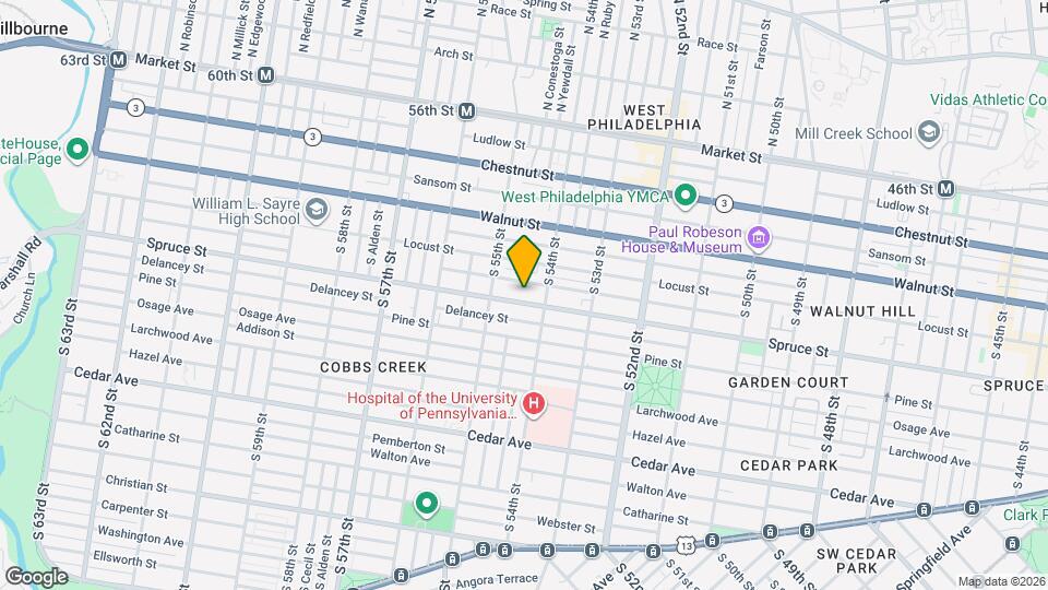 5427 Spruce St Map and Location Details