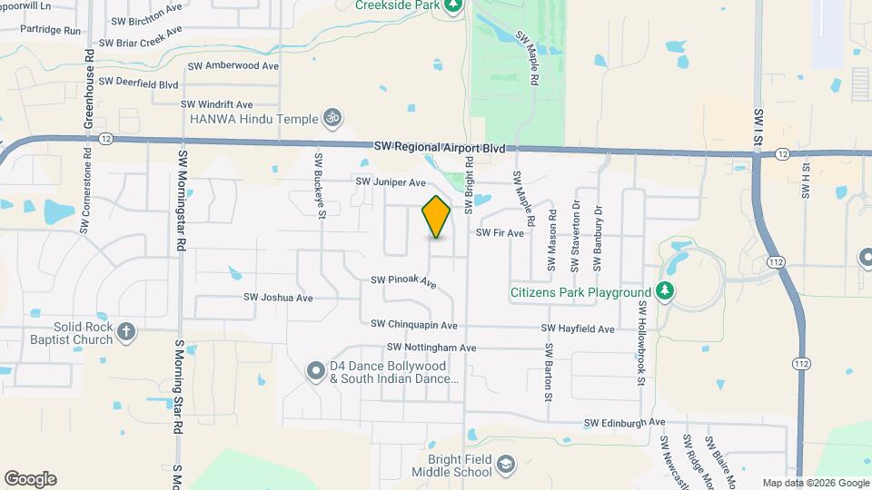 3911 SW Sycamore St Map and Location Details