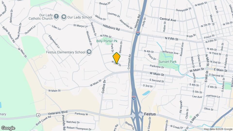 1200 N 2nd St Map and Location Details