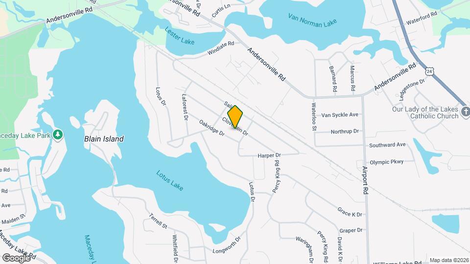 6533 Cloverton Dr Map and Location Details