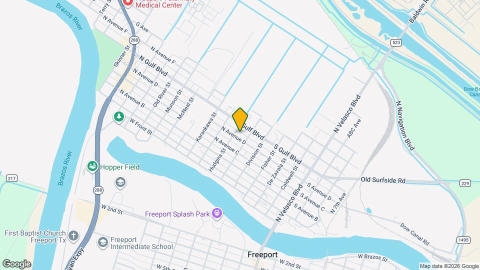 116 N Avenue D Map and Location Details