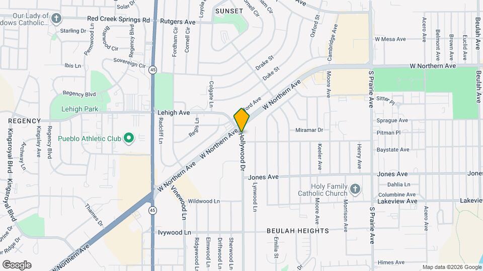 1634 Hollywood Dr Map and Location Details