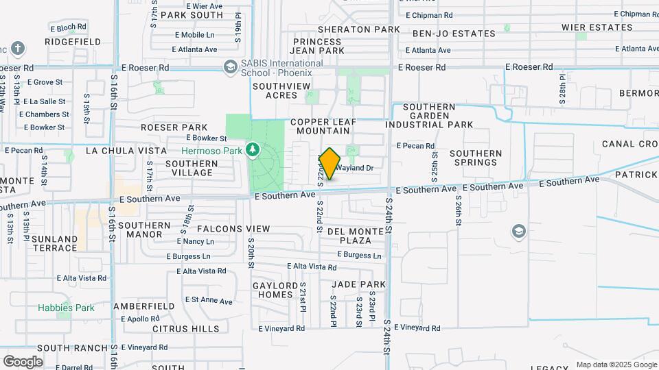2210 E Huntington Dr Mapa y Detalles de la Ubicación