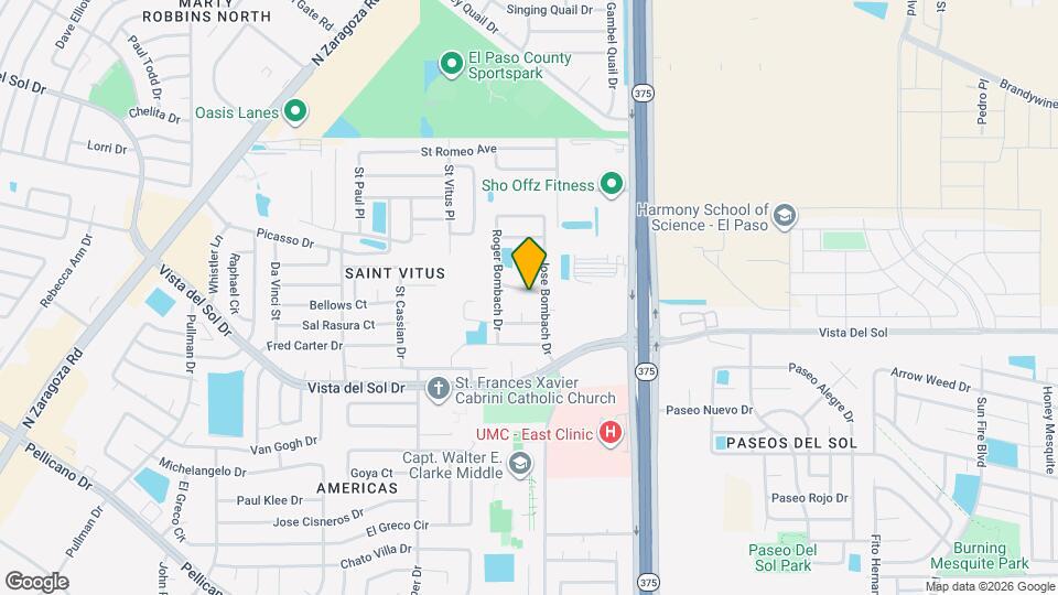 12246 Via Granada Dr Map and Location Details